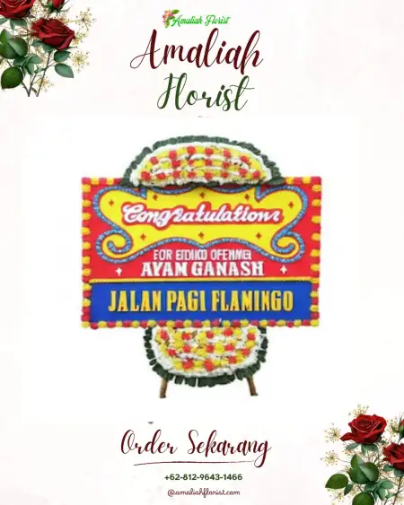 Sewa Papan Bunga Salado
